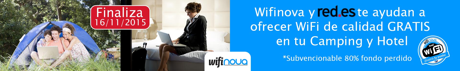 ¿Quiéres poner WiFi en tu hotel o camping pagando sólo el 20%?